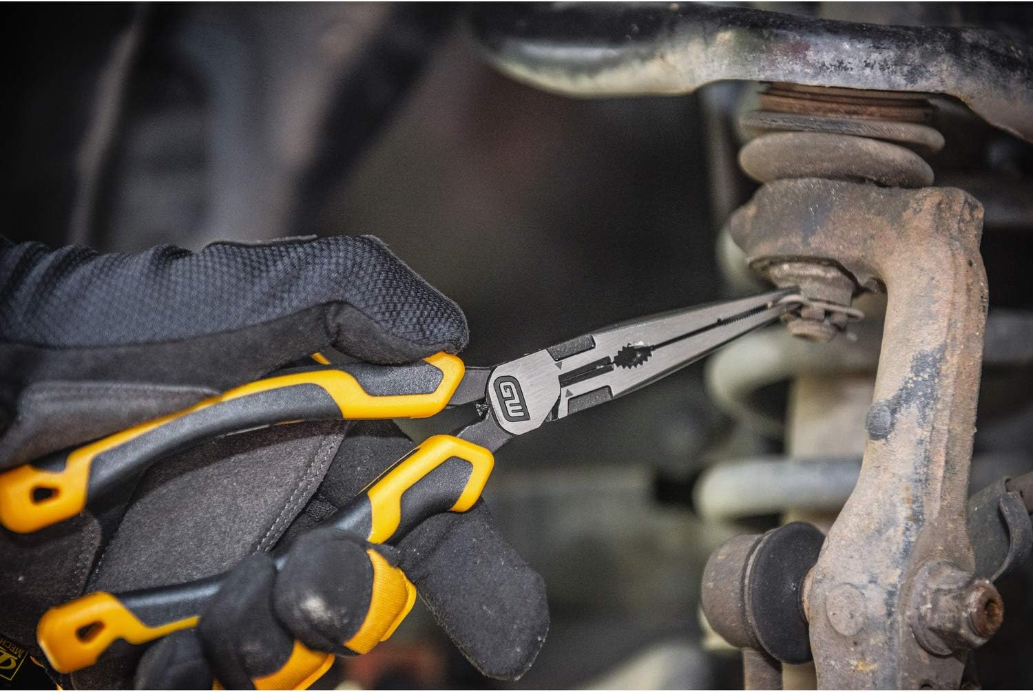 GearWrench 82176C-06 - 6" PIT-BULL CUSHION GRIP LONG NOSE PLIERS W/ WIRE CUTTER, AWG11