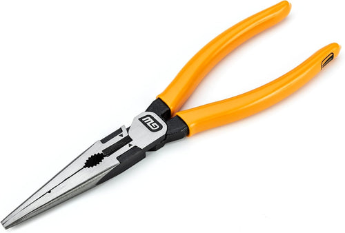 GearWrench 82177-06 8" Pit-Bull Cushion Grip Long Nose Pliers with Wire Cutter, AWG11