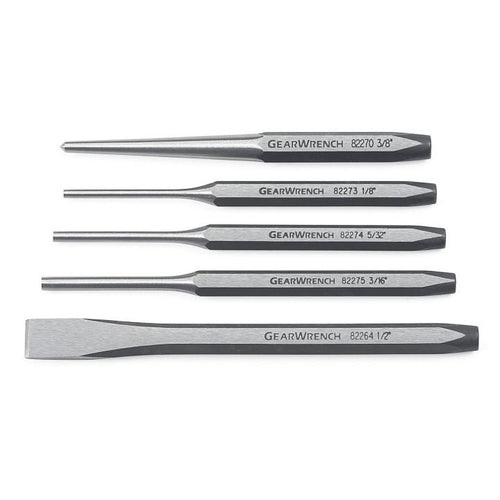 GearWrench 82304 SET PNCH & CHSL 5PC