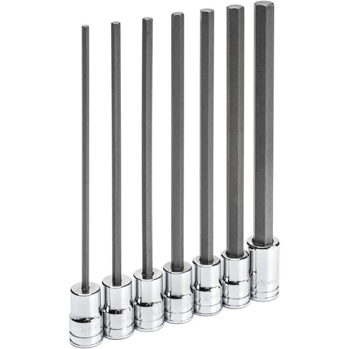 GearWrench 82537 SET LNG HEX BIT SKT 3/8DR 7PC SAE