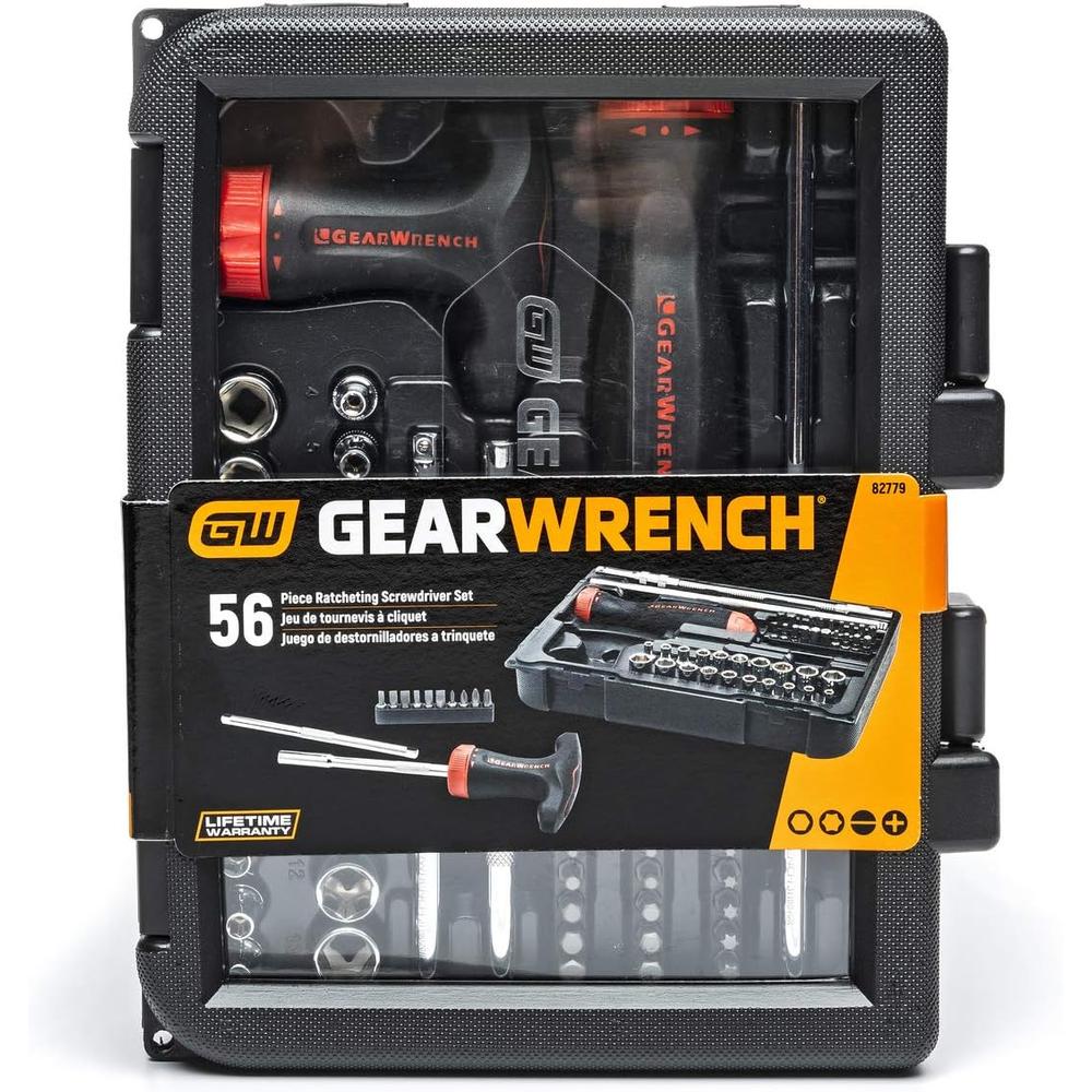 GearWrench 82779 Ratcheting Geardriver Screwdriver Set 56 Pc