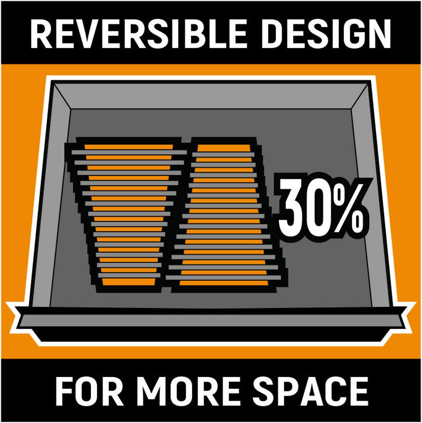 GearWrench 83121 2 Pc. 16 Slot Reversible Wrench Rack