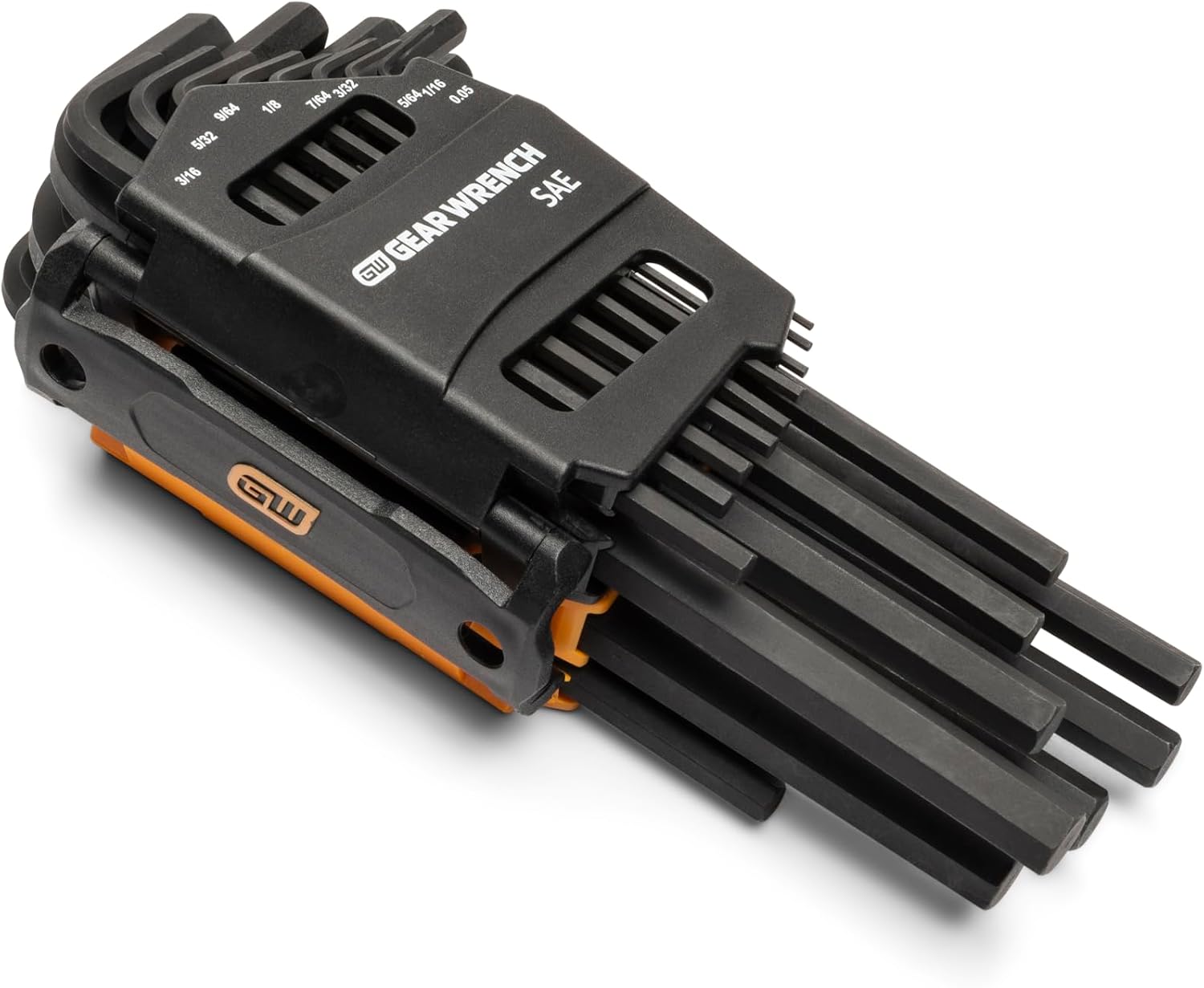 GearWrench 83504 26pc SAE/Metric Long Arm Hex L-Key Set, 0.05" – 3/8", 1.5mm – 10mm