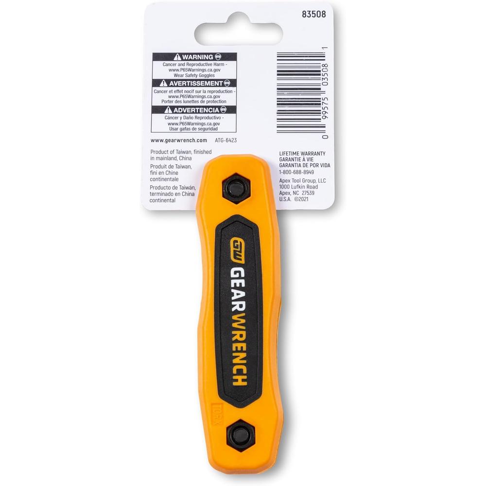 GearWrench 83508 8-Piece Torx Folding Hex Key Set