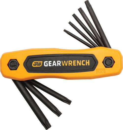 GearWrench 83508 PG410 - 8-PC TORX FOLDING HEX KEY SET, T9 TO T40 - MPR Tools & Equipment