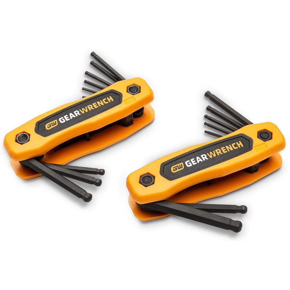 GearWrench 83510 17-Piece SAE/Metric Folding Hex Key Set
