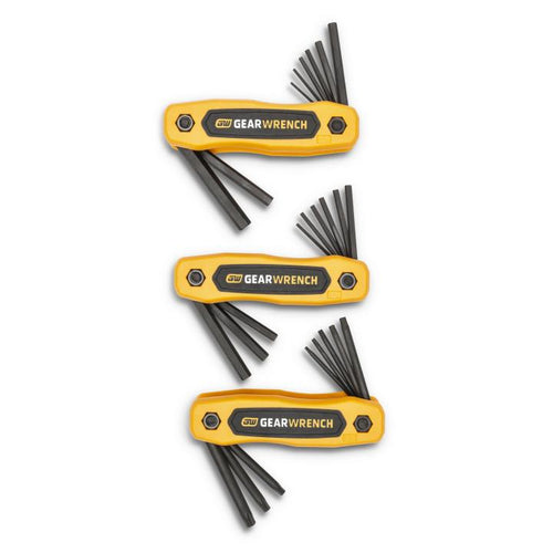 GearWrench 83512 25PC SAE/METRIC TORX FOLDING HEX KEY SET