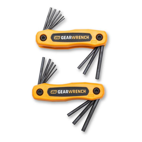 GearWrench 83513 17PC SAE/MET SHORT ARM FOLD HEX KEY SET