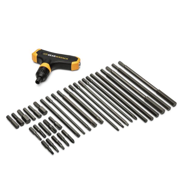 GearWrench 83518 33 Piece Ratcheting T-Handle Hex Key Set - MPR Tools & Equipment