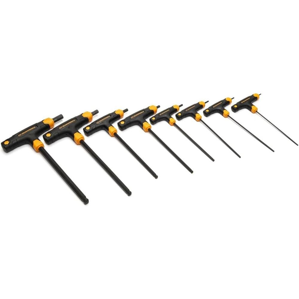 GearWrench 83520 8-Piece Metric Ball End T-Handle Hex Key Set