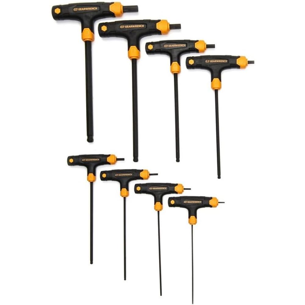 GearWrench 83520 8-Piece Metric Ball End T-Handle Hex Key Set