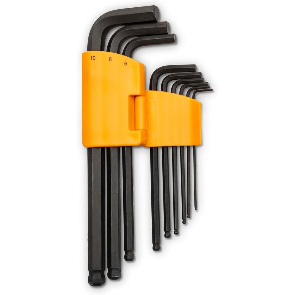 GearWrench 83521 9-Piece Metric Ball End Long Arm Hex Key Set
