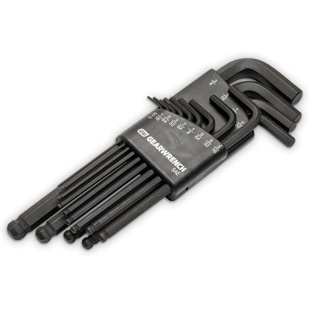 GearWrench 83524 13-Piece SAE Long Ball End Hex Key Set