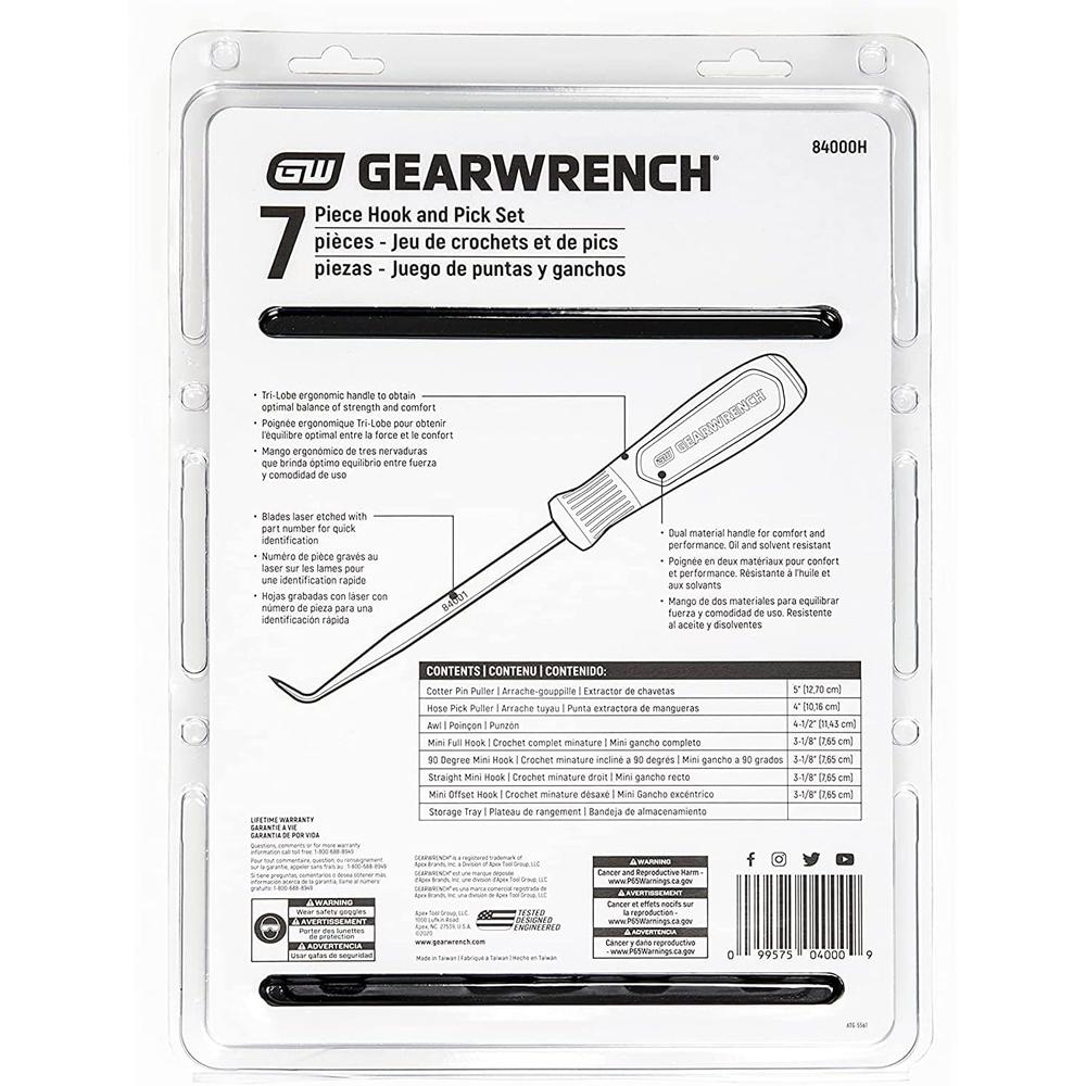 GearWrench 84000H SET HK & PICK 7PC