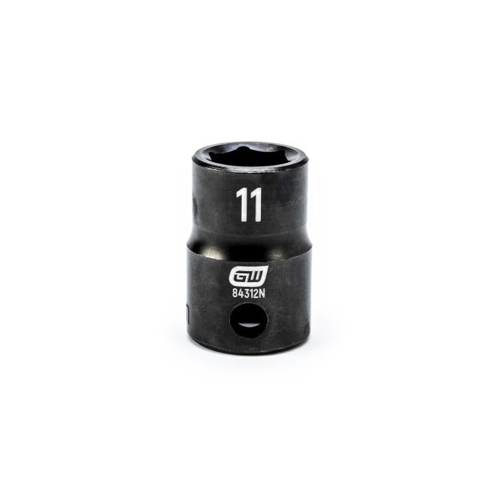 GearWrench 84312N 3/8"DRIVE 11MM STANDARD IMPACT SOCKET