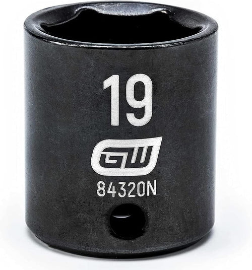 GearWrench 84320N 3/8"DRIVE 19MM STANDARD IMPACT SOCKET