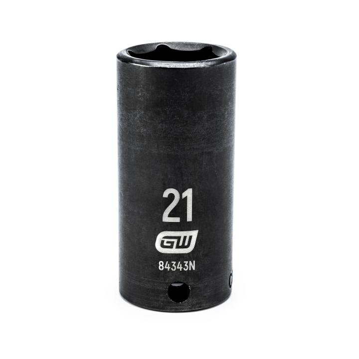 GearWrench 84343N 3/8"DRIVE 21MM DEEP IMPACT SOCKET