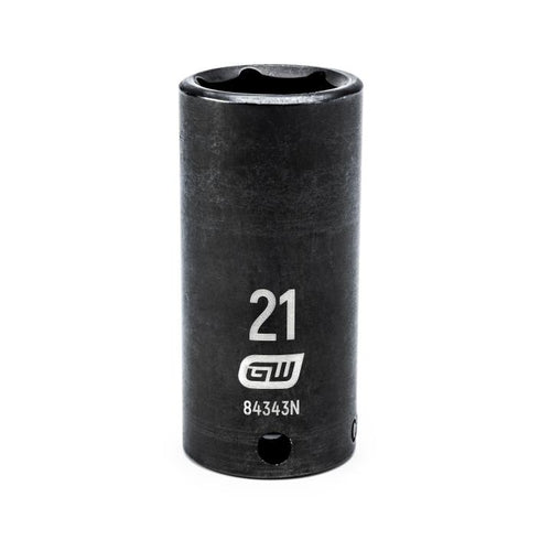 GearWrench 84343N 3/8"DRIVE 21MM DEEP IMPACT SOCKET