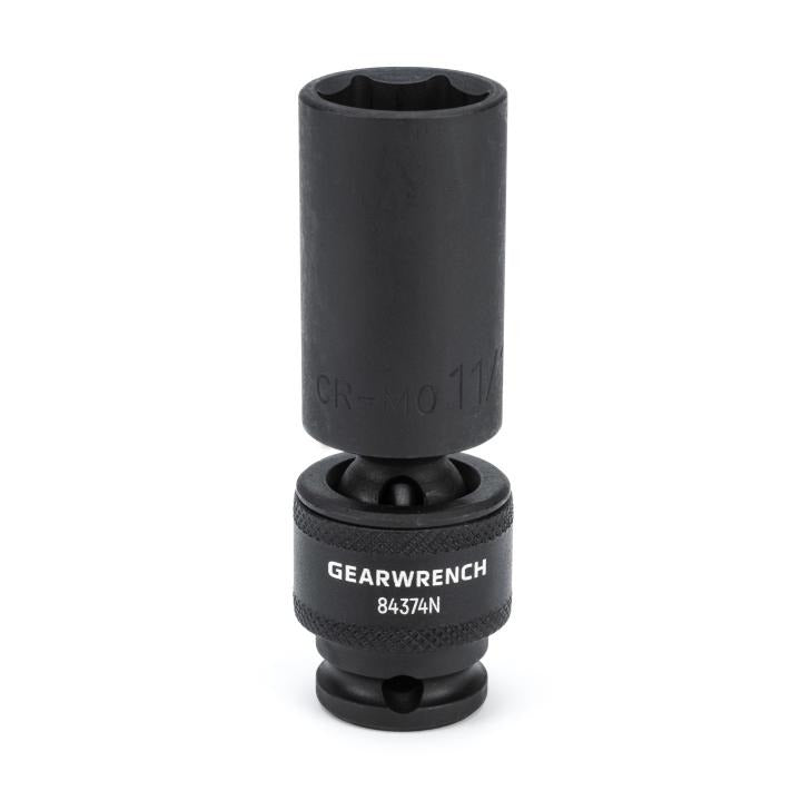 GearWrench 84374N 3/8" DR 6PT DEEP UNIV SOCKET 11/16"