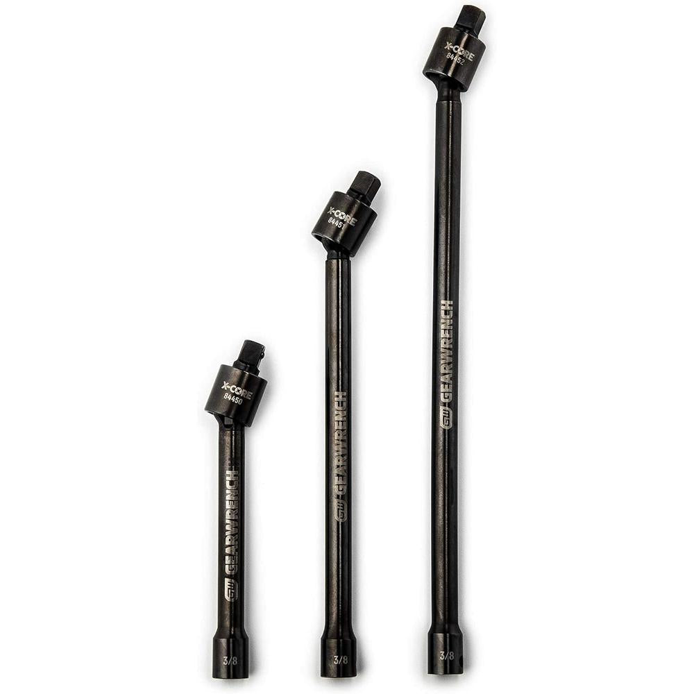 GearWrench 84453 3/8"DR PINLESS IMP UNIV JNT EXT SET 3PC