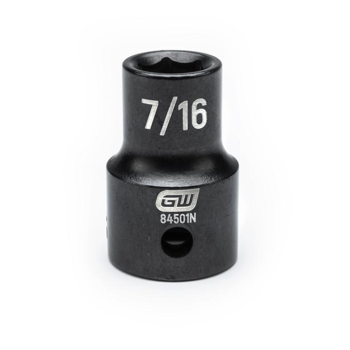 GearWrench 84501N 1/2"DRIVE 7/16" STANDARD IMPACT SOCKET