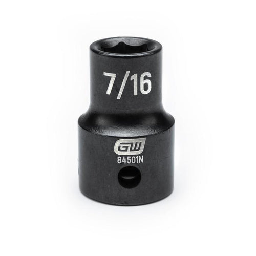 GearWrench 84501N 1/2"DRIVE 7/16" STANDARD IMPACT SOCKET