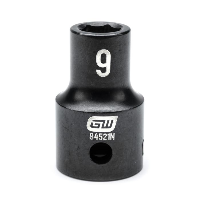 GearWrench 84521N 1/2"DRIVE 9MM STANDARD IMPACT SOCKET