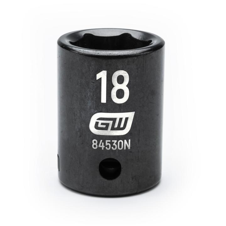 GearWrench 84530N 1/2"DRIVE 18MM STANDARD IMPACT SOCKET