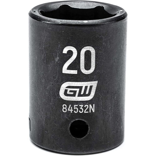 GearWrench 84532N 1/2"DRIVE 20MM STANDARD IMPACT SOCKET