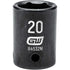 GearWrench 84532N 1/2"DRIVE 20MM STANDARD IMPACT SOCKET