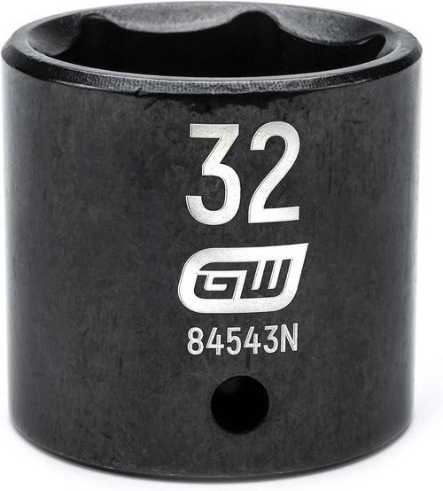 GearWrench 84543N 1/2"DRIVE 32MM STANDARD IMPACT SOCKET