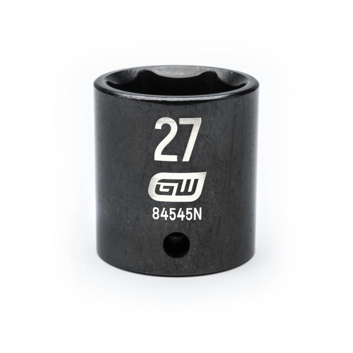GearWrench 84545N 1/2"DRIVE 27MM STANDARD IMPACT SOCKET
