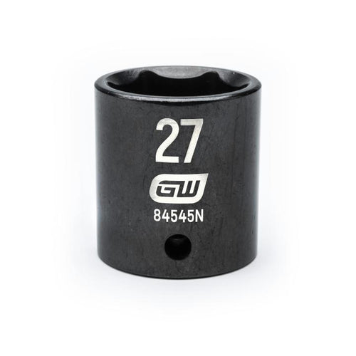 GearWrench 84545N 1/2"DRIVE 27MM STANDARD IMPACT SOCKET