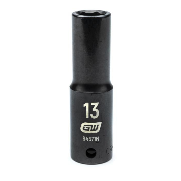 GearWrench 84571N 1/2"DRIVE 13MM DEEP IMPACT SOCKET - MPR Tools & Equipment