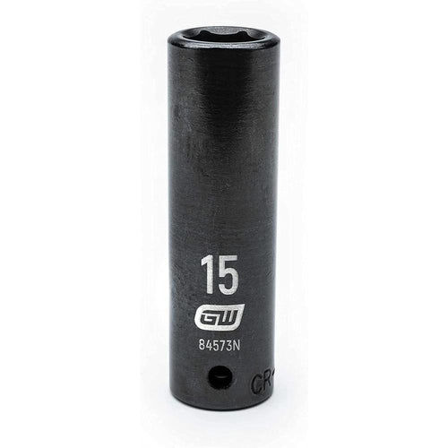 GearWrench 84573N 1/2"DRIVE 15MM DEEP IMPACT SOCKET