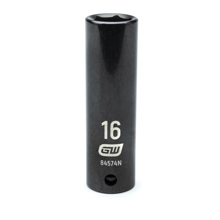 GearWrench 84574N 1/2"DRIVE 16MM DEEP IMPACT SOCKET