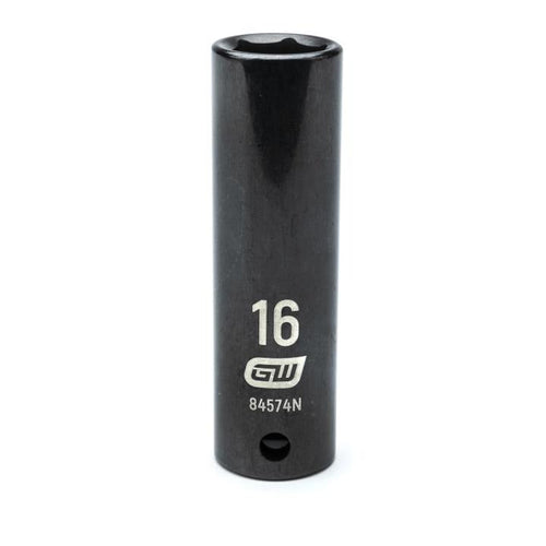 GearWrench 84574N 1/2"DRIVE 16MM DEEP IMPACT SOCKET