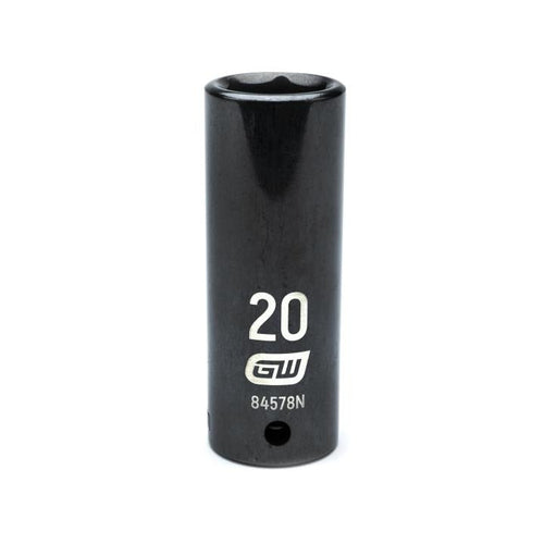 GearWrench 84578N 1/2"DRIVE 20MM DEEP IMPACT SOCKET - MPR Tools & Equipment