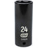 GearWrench 84582N 1/2"DRIVE 24MM DEEP IMPACT SOCKET