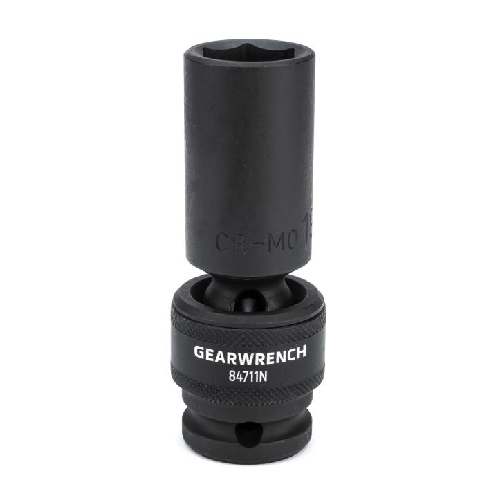 GearWrench 84711N 1/2" Drive 6 Point 19mm Deep Universal Impact Metric Socket - MPR Tools & Equipment