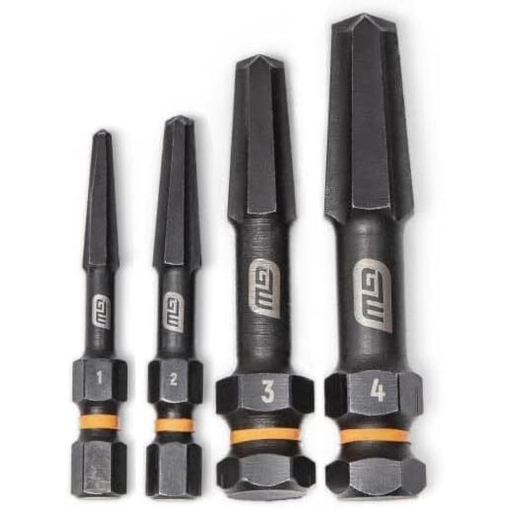 GearWrench 84787 4-Piece Bolt Biter Screw Extractor Set