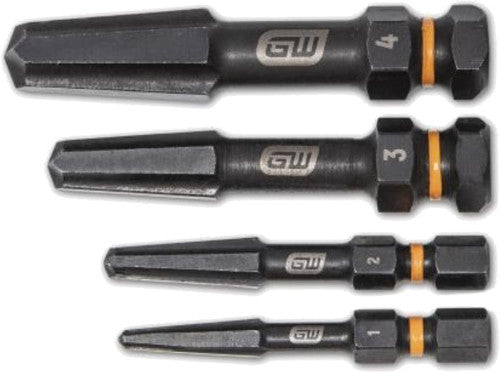 GearWrench 84787 PG108 - 4-PC BOLT BITER SCREW EXTRACTOR SET, EXTRACTOR SIZES: 1, 2, 3, 4 - MPR Tools & Equipment