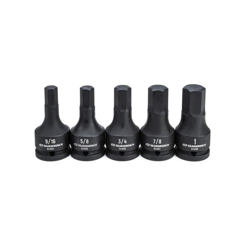 GearWrench 84899 SET SKT 3/4 DR HEX BIT 5PC SAE