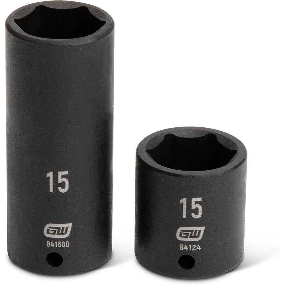 GearWrench 84902 1/4-Inch Drive Impact Socket Set SAE/Metric, 48-Piece