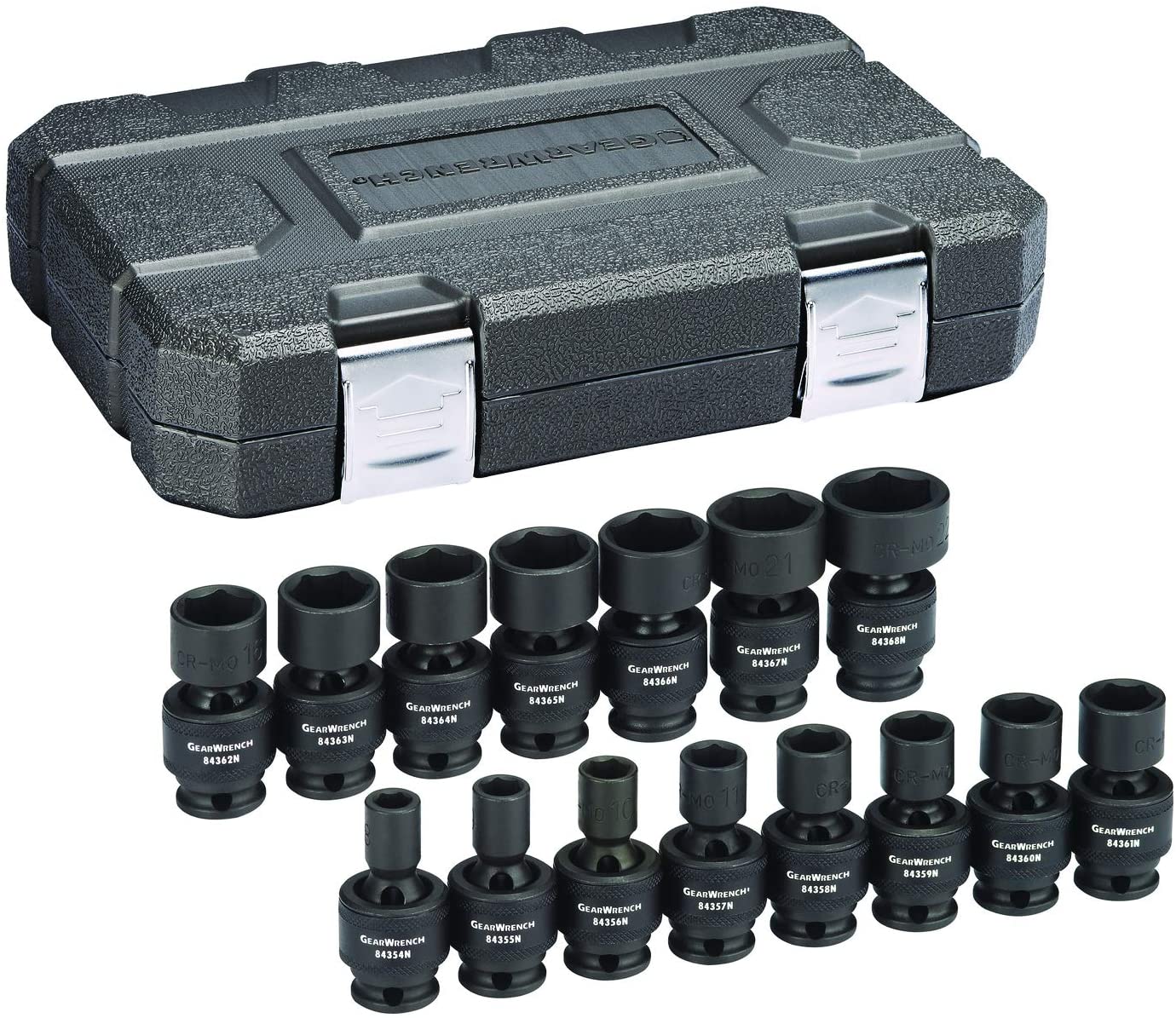 GearWrench 84918N 15 Piece 3/8" Drive 6 Point Standard Universal Impact Metric Socket Set - MPR Tools & Equipment