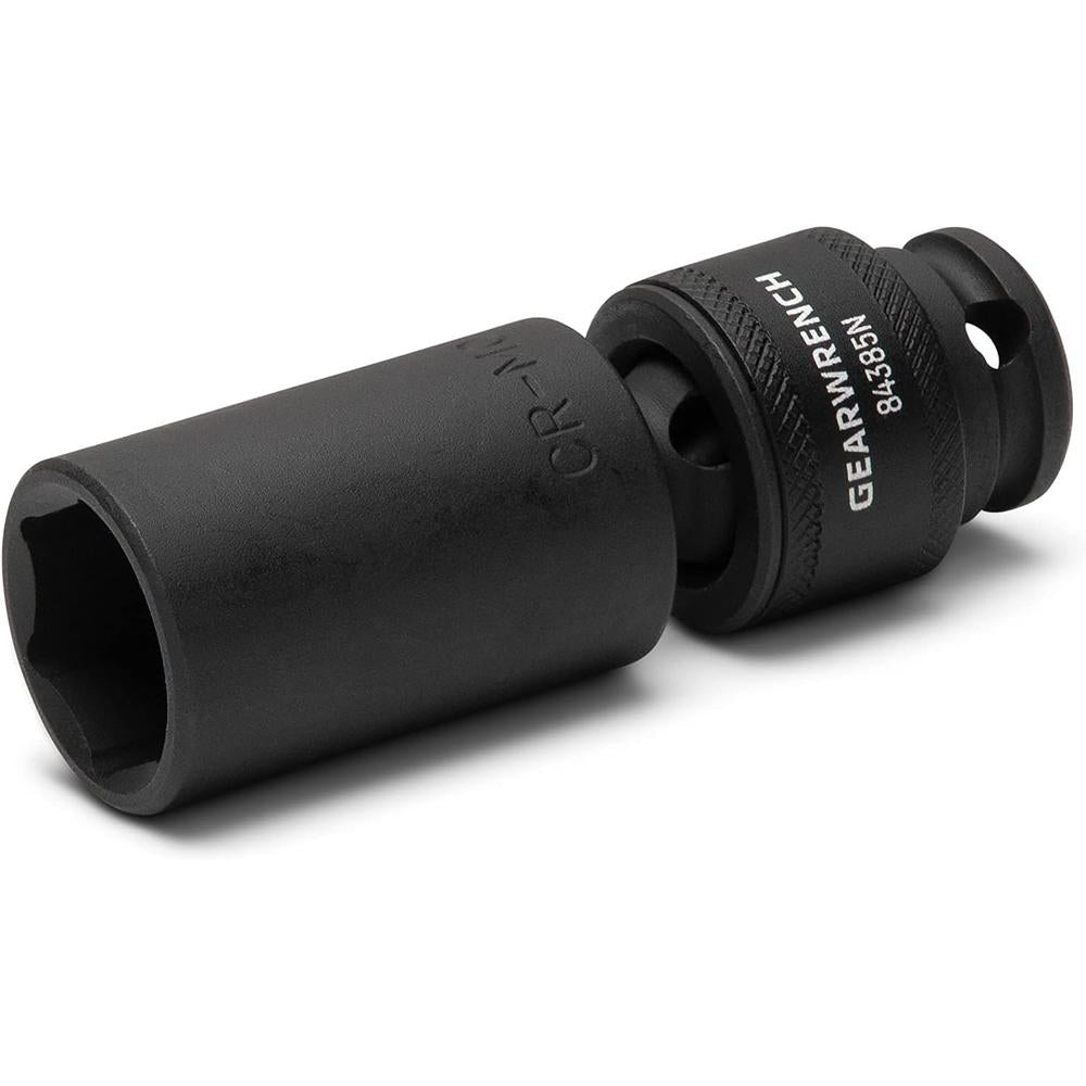 GearWrench 84924N 10 Pc. 3/8 Inch Drive 6 Pt. Deep Universal Impact Socket Set, Metric