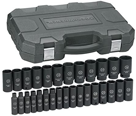 GearWrench 84935N 29 Pc. 1/2" Drive 6 Point Deep Impact Metric Socket Set - MPR Tools & Equipment