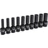 GearWrench 84945N 10 Pc. 1/2" Drive 6 Pt. Deep Universal Impact Socket Set, Metric