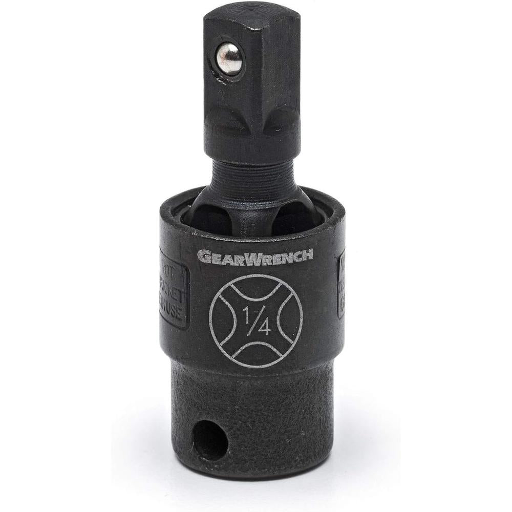 GearWrench 84960 3 Pc. 1/4", 3/8" & 1/2" Drive Impact Universal Joint Pinless, Black