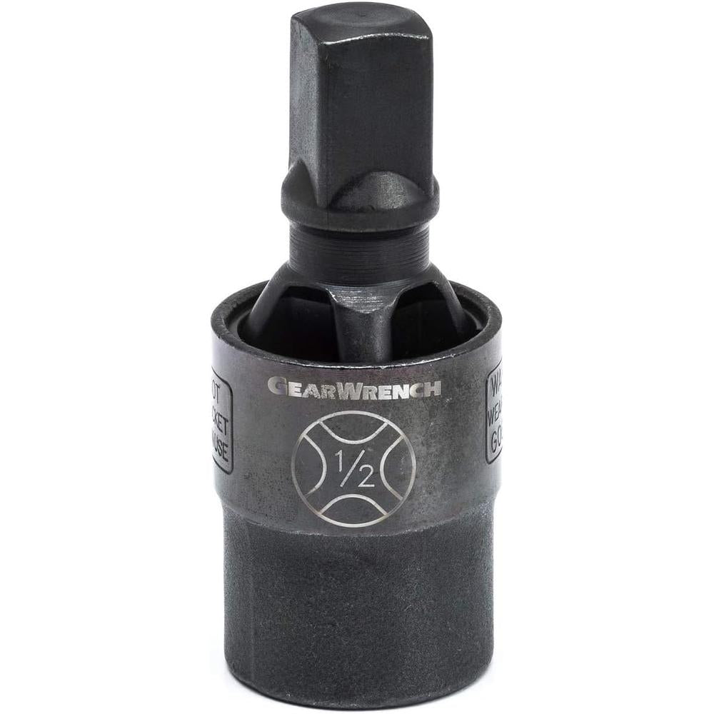 GearWrench 84960 3 Pc. 1/4", 3/8" & 1/2" Drive Impact Universal Joint Pinless, Black